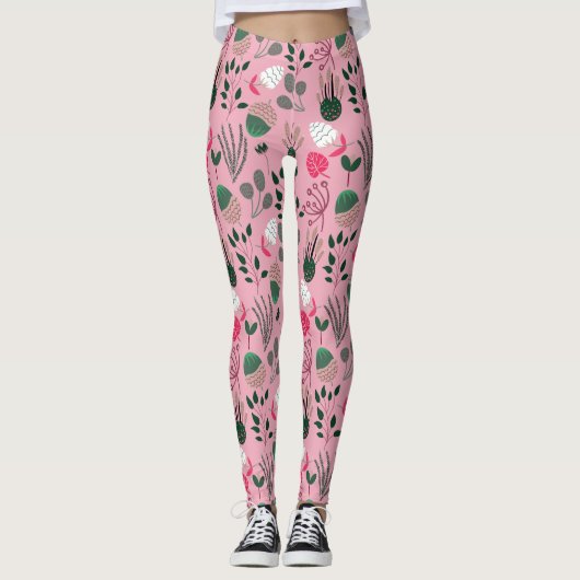 Cooles Sommermuster Leggings (Vorderseite)