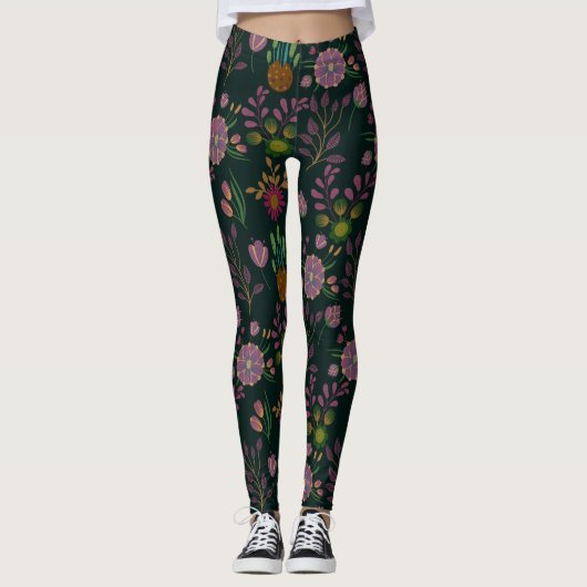 Cooles Sommermuster Leggings (Vorderseite)