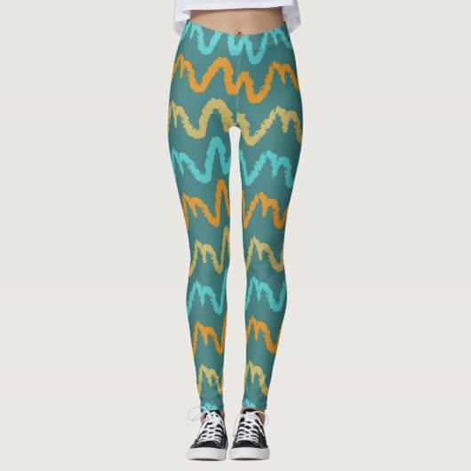 Cooles Sommermuster Leggings (Vorderseite)