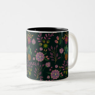 Cooles Sommermuster Zweifarbige Tasse
