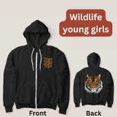 Cooles Sondergeschenk für ihr Wildtier Tiger Black Hoodie