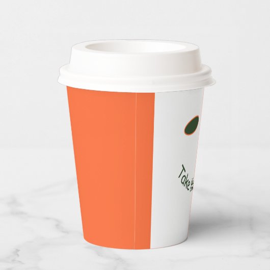 Cooles Sonnenbad Nehmen Sie sich das Getränk Coffe Pappbecher (Rechts)