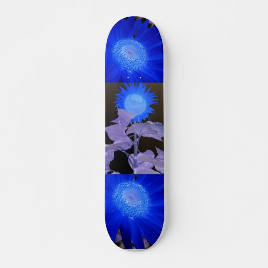 Cooles Sonnenblumenskateboard Skateboard (Vorne)
