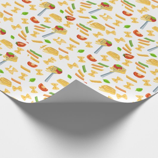 cooles Spaghetti-Party Geschenkpapier (Ecke)