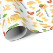 cooles Spaghetti-Party Geschenkpapier (Rolleneckpunkt)