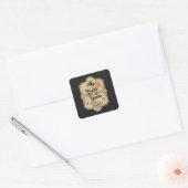Cooles Spinnengift Halloween Hexentrank Quadratischer Aufkleber (Umschlag)