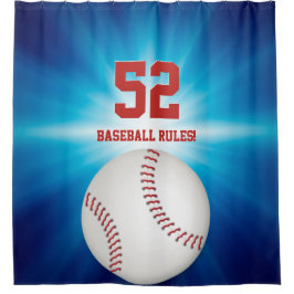 Cooles Sport-Geschenk des Baseball-| Duschvorhang