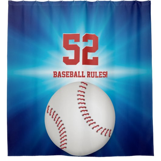 Cooles Sport-Geschenk des Baseball-| Duschvorhang (Vorderseite)