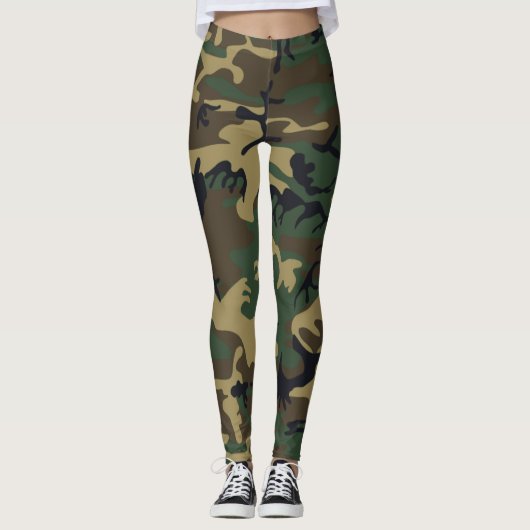 Cooles, sportliches und stilvolles Camouflage-Must Leggings (Vorderseite)