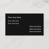 Cooles Sportwagen Visitenkarte (Rückseite)