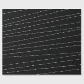 Cooles Stacheldrahtmuster Geschenkpapier (Flach)