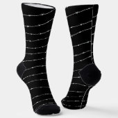 Cooles Stacheldrahtmuster Socken (Gewinkelt)