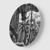 Cooles, städtisches, modernes Foto der Pferde des Große Wanduhr (Winkel)