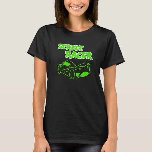 Cooles Statement Racing Automobil Driver Racer T-Shirt (Vorderseite)