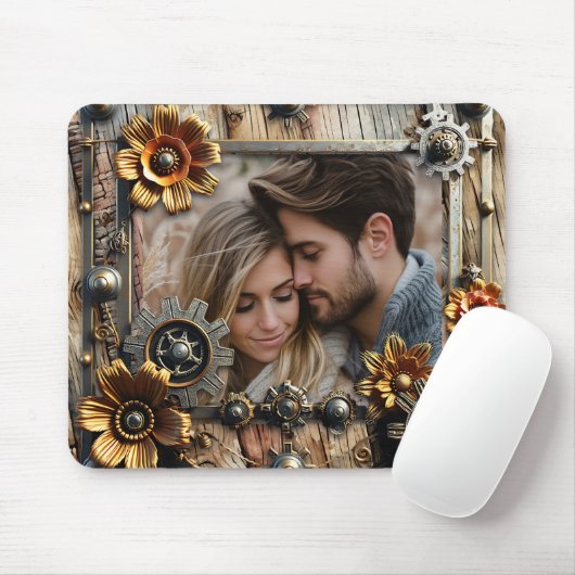 Cooles Steampunk Personalisiertes Foto Mousepad (Mit Mouse)