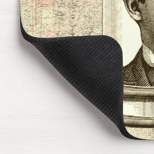 Cooles Steampunk-Uhrwerkgehirn, Kopf in Glas Art Mousepad (Ecke)