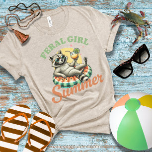 Cooles Strand-T-Shirt - Sommer Feral Girl Tri-Blend Shirt