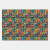 Cooles Strandkiki-Kopfkachelmuster Geschenkpapier Set (Vorderseite 2)