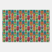 Cooles Strandkiki-Kopfkachelmuster Geschenkpapier Set (Vorderseite 2)