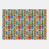 Cooles Strandkiki-Kopfkachelmuster Geschenkpapier Set (Vorderseite 2)