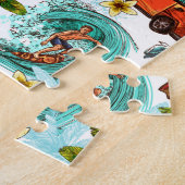 Cooles Strandmuster Puzzle (Seite)
