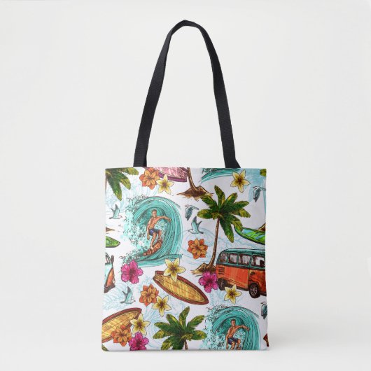 Cooles Strandmuster Tasche (Vorderseite)