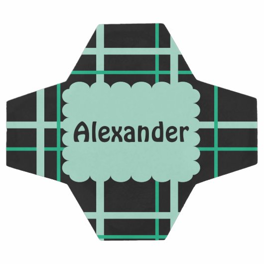 Cooles Streifenmuster Fußball (Flach)