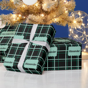 Cooles Streifenmuster Geschenkpapier