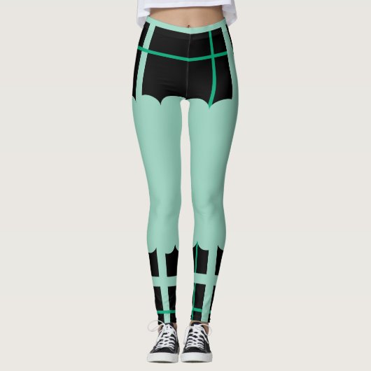 Cooles Streifenmuster Leggings (Vorderseite)
