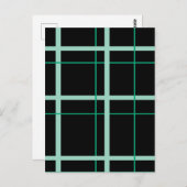 Cooles Streifenmuster Postkarte (Vorne/Hinten)