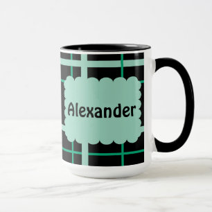 Cooles Streifenmuster Tasse