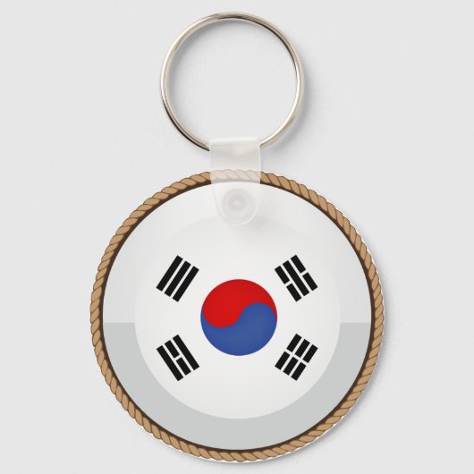 Cooles südkoreanisches FlaggenSiegel Schlüsselanhänger (Vorderseite)