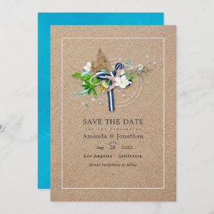 Cooles Summer Beach Hochzeitsfest Foto Save The Date