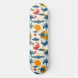 Cooles Summer Beach Palm Design Skateboard