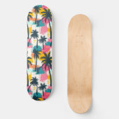 Cooles Summer Beach Palm Design Skateboard (Vorderseite)