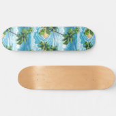 Cooles Summer Beach Palm Design Skateboard (Horizontal)