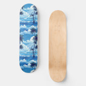 Cooles Summer Beach Palm Design Skateboard (Vorderseite)