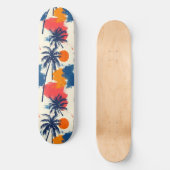 Cooles Summer Beach Palm Design Skateboard (Vorderseite)