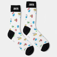 Cooles Summer Beach Pattern Personalisiert Socken