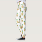 Cooles Summer Gold Foil Ananas Muster Leggings (Links)