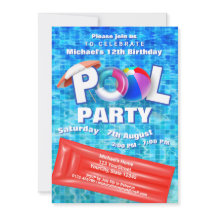 Cooles Summer Pool Party Schwimmen Wasserspass