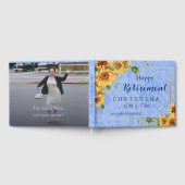 Cooles Summer Sunflower Watercolor Party für die V Gästebuch (Voll)