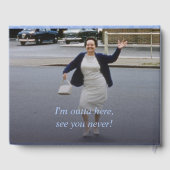 Cooles Summer Sunflower Watercolor Party für die V Gästebuch (Rückseite)