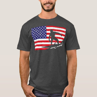 Cooles Surfen für Männer Frauen 4. Juli American F T-Shirt