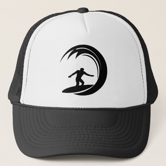Cooles Surfen Truckerkappe (Vorderseite)