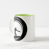 Cooles Surfen Zweifarbige Tasse (Vorderseite Links)