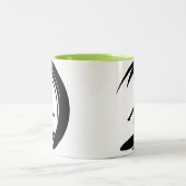 Cooles Surfen Zweifarbige Tasse (Mittel)