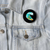 Cooles Surfer-Design für Männer Frauen Surfer Surf Button (Beispiel)