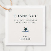 Cooles Surfstrand Thema Vielen Dank Geschenkanhänger (Vorderseite)