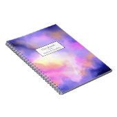 Cooles Surreal Clouds Wasserfarbdesign Notizblock (Rechte Seite)